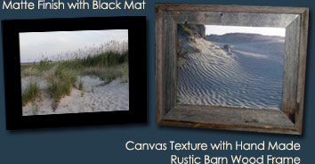 Black Mat or Rustic Frame